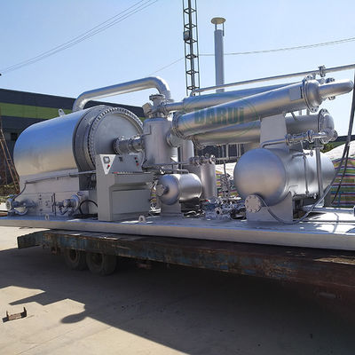 ποιότητας  Movable Skid Mounted Plastic Pyrolysis Wood Pyrolysis Plant Gasoline And Oil Machine εργοστάσιο
